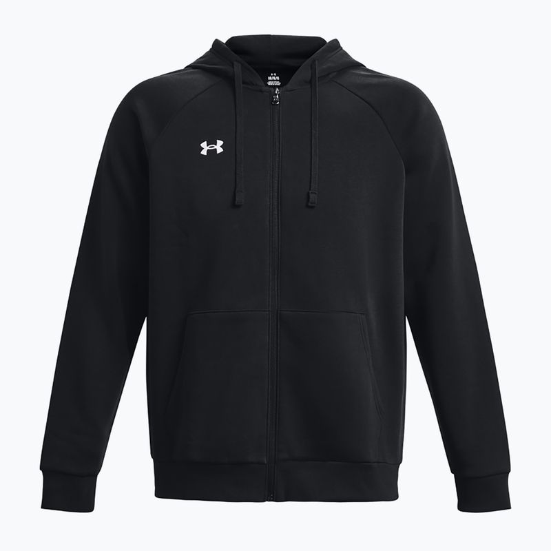 Men's Under Armour Rival Fleece FZ Hoodie schwarz/weiß 6