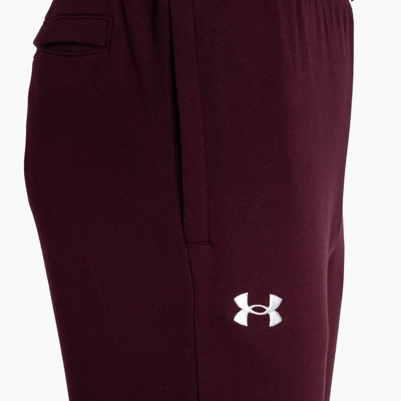 Under Armour Rival Fleece Jogger dunkelbraun/weiß Herren Trainingshose 6