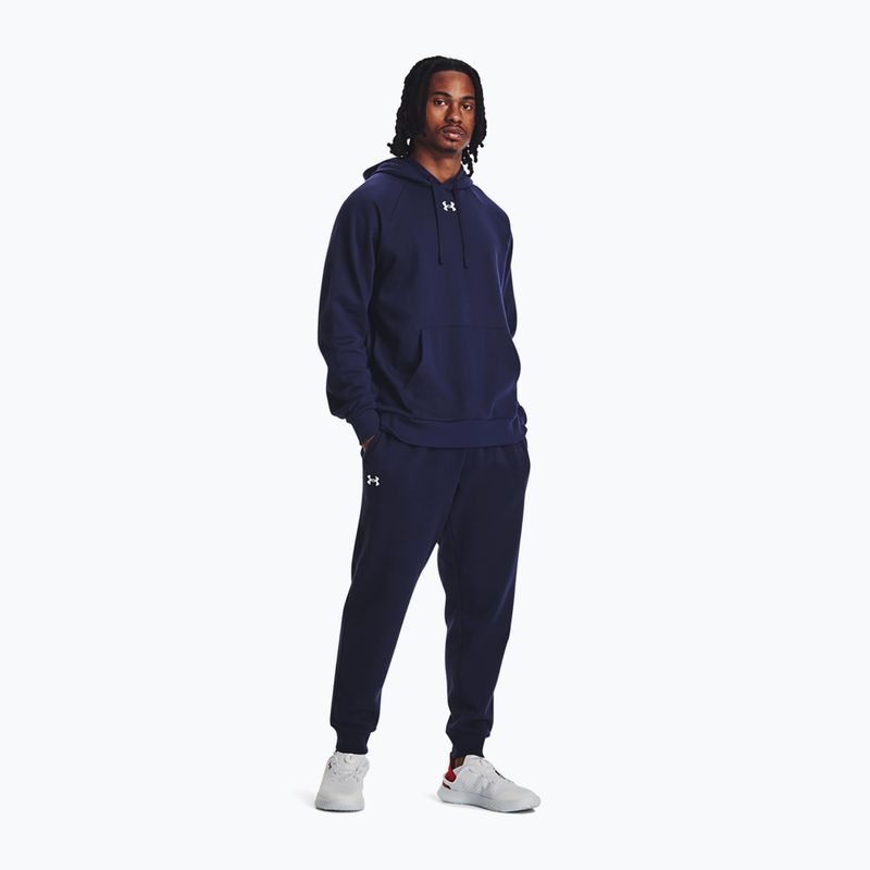 Trainingshose Herren Under Armour Rival Fleece midnight navy/white 2