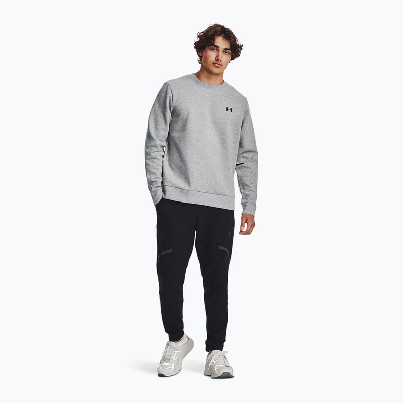 Herren Sweatshirt Under Armour Unstoppable Fleece Crew mod gray/black 2