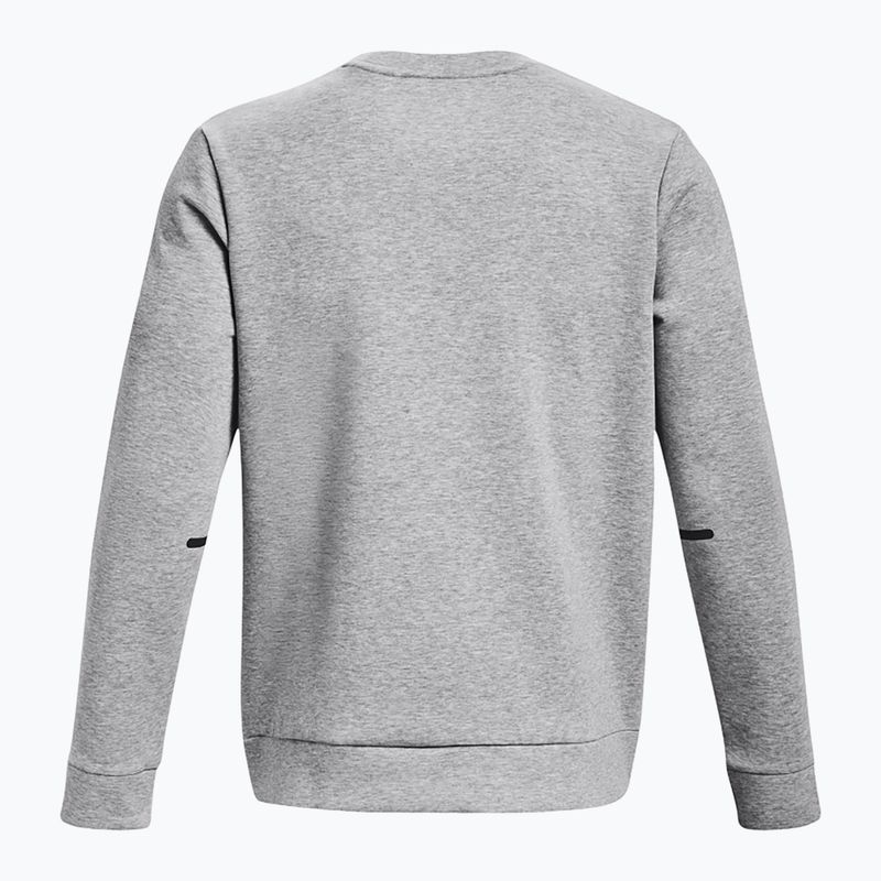 Herren Sweatshirt Under Armour Unstoppable Fleece Crew mod gray/black 6