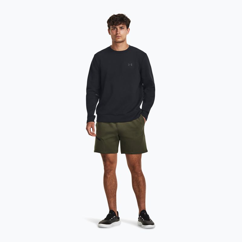 Herren-Sweatshirt Under Armour Unstoppable Fleece Crew black/black 2