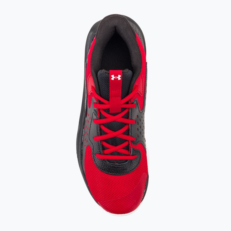 Under Armour Jet'23 rot/schwarz/weiß Basketball-Schuhe 6