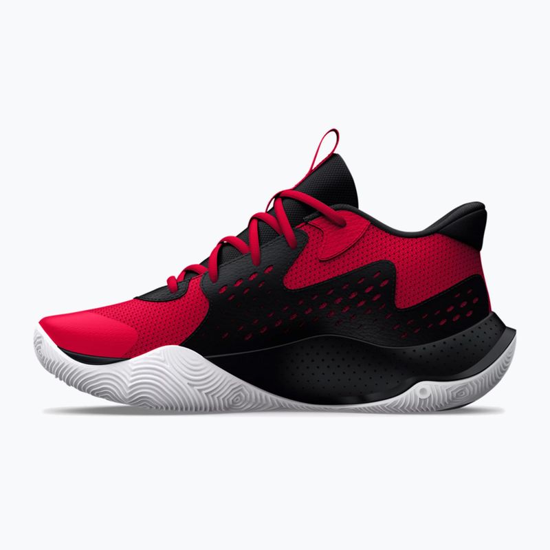 Under Armour Jet'23 rot/schwarz/weiß Basketball-Schuhe 7