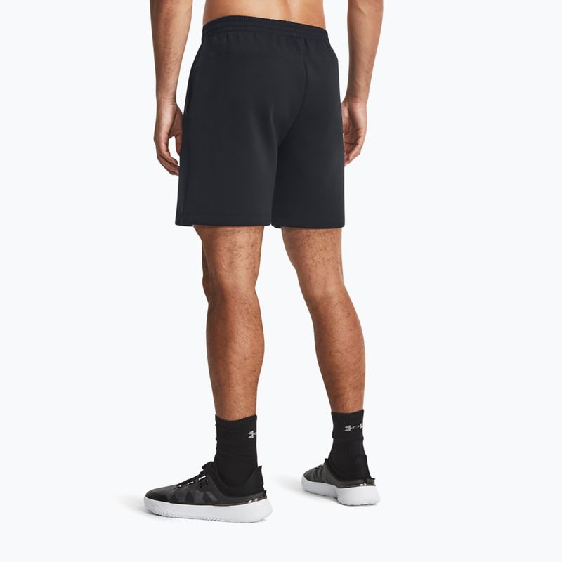 Under Armour Unstoppable Fleece Herren Trainingsshorts black/black 3