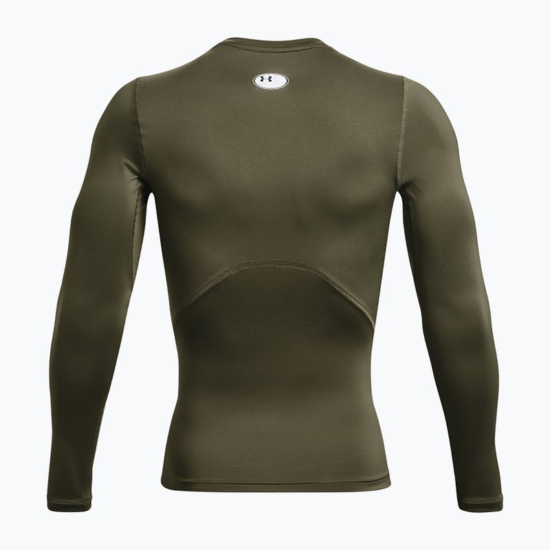 Under Armour Herren Training Longsleeve Ua HG Armour Comp LS marine von grün/weiß 5