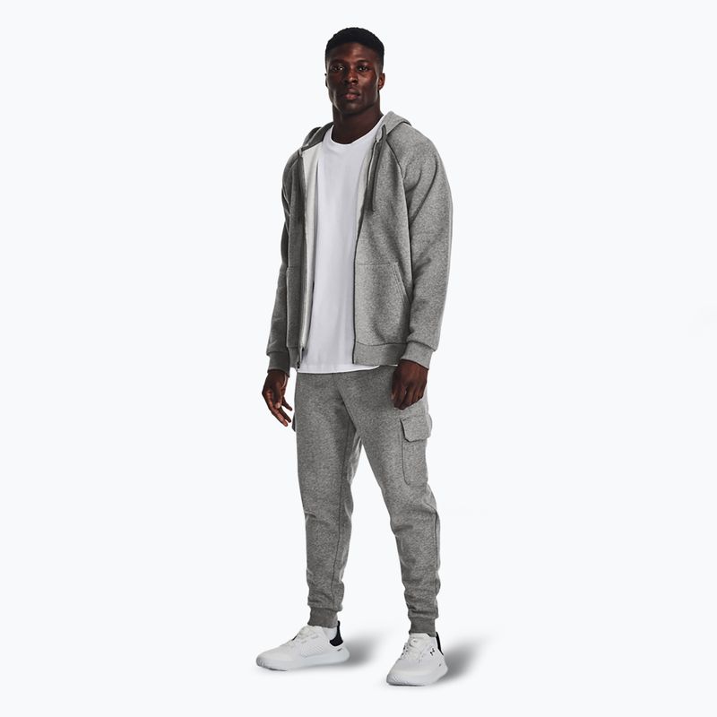 Hose Herren Under Armour Rival Fleece Cargo Jogger castlerock light heather / white 2