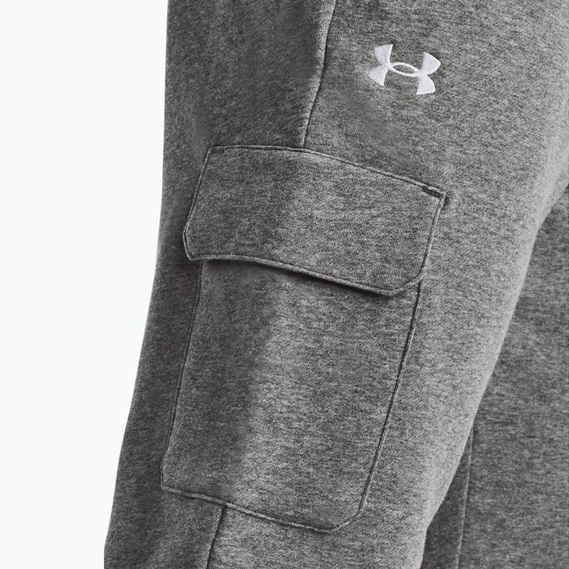 Hose Herren Under Armour Rival Fleece Cargo Jogger castlerock light heather / white 4