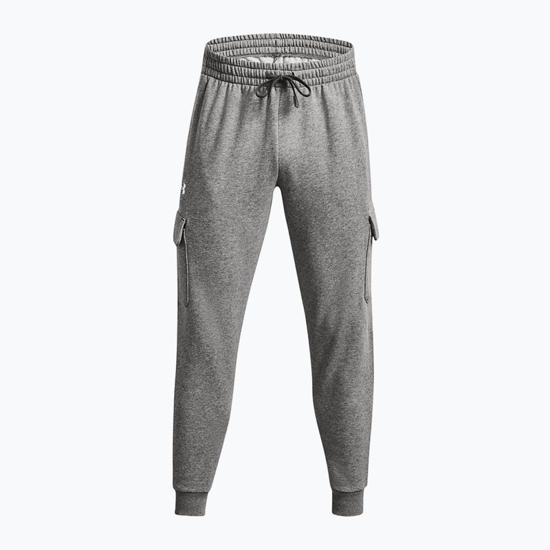 Hose Herren Under Armour Rival Fleece Cargo Jogger castlerock light heather / white 5