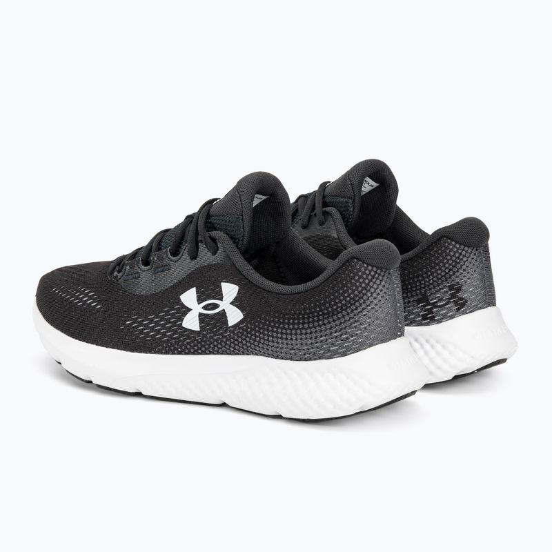 Under Armour Charged Rogue 4 schwarz/weiß/weiß Herren Laufschuhe 3