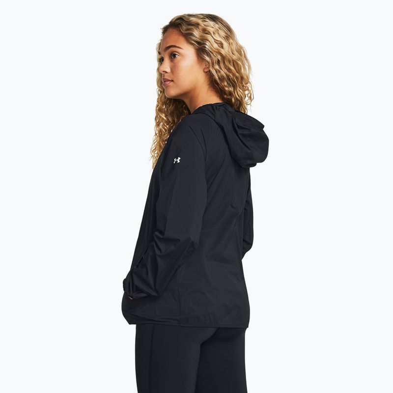 Laufjacke Damen Under Armour Phantom Windbreaker black/white/white 2