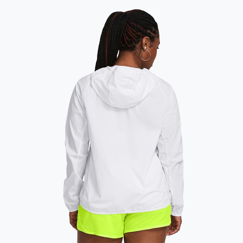 Laufjacke Damen Under Armour Phantom Windbreaker white/high-vis yellow/high-vis yellow 2