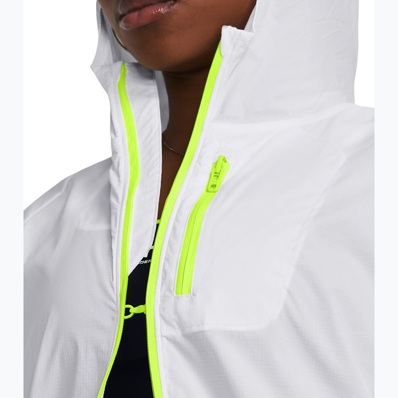 Laufjacke Damen Under Armour Phantom Windbreaker white/high-vis yellow/high-vis yellow 3