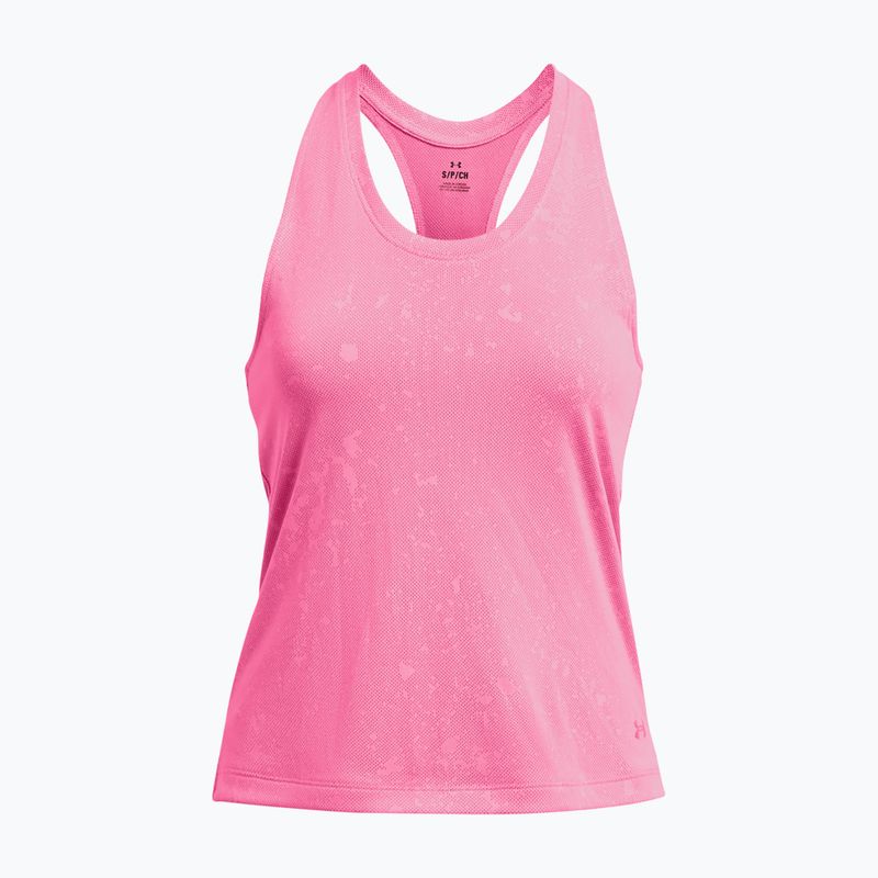 Frauen unter Armour Streaker Splatter Singlet fluo rosa/reflektierende laufen Tank-Top