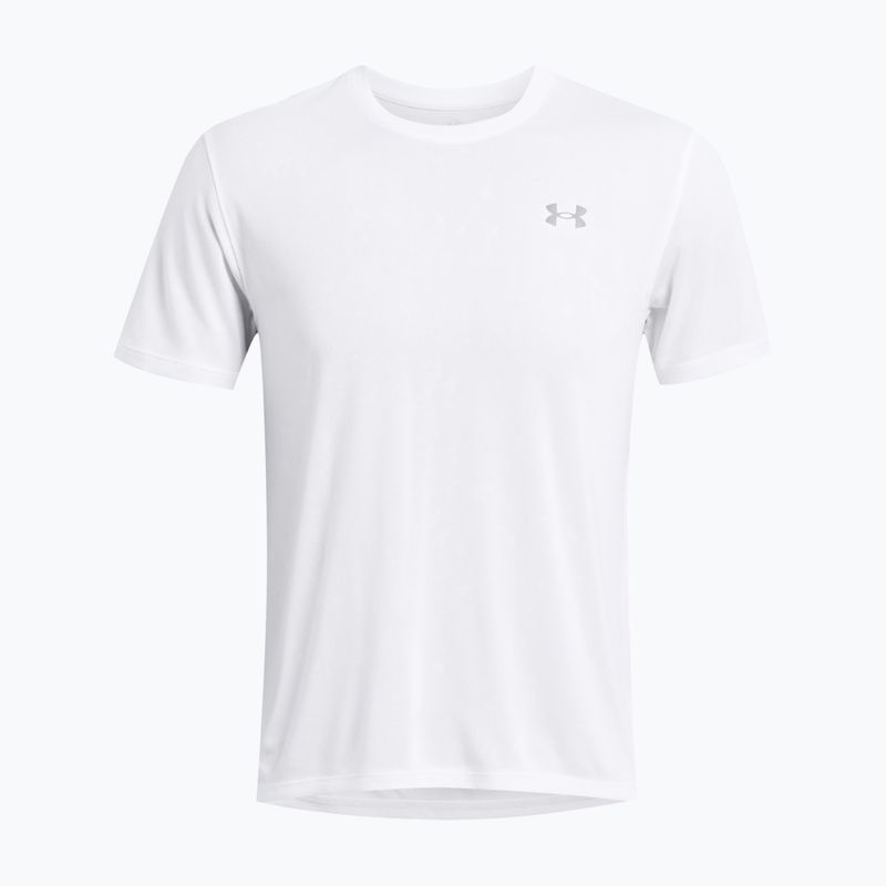 Herren Under Armour Streaker Splatter Laufshirt weiß/weiß/reflektierend 4