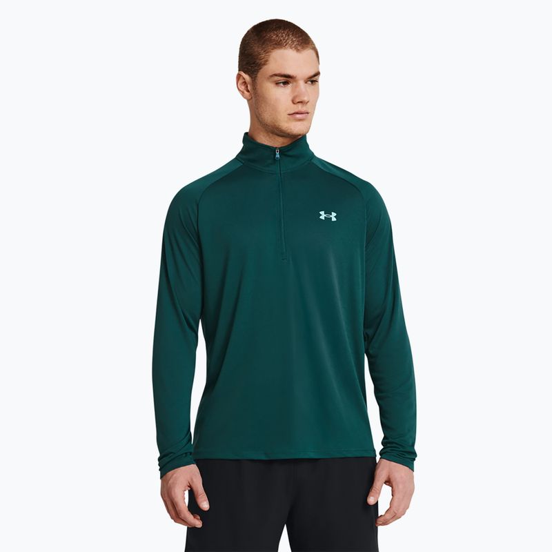 Herren Under Armour Tech 2.0 1/2 Zip hydro teal/radial türkis Sweatshirt