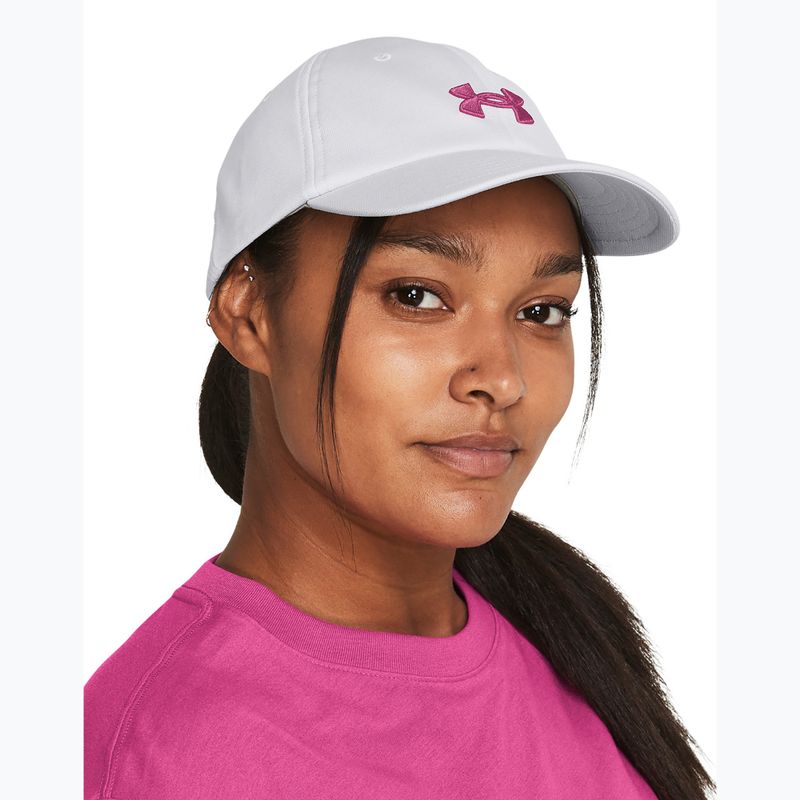 Unter Armour Frauen Blitzing Adj halo grau / astro rosa Baseballkappe 4