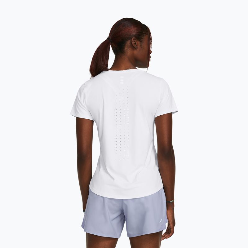 Under Armour Laser weiß/reflektierendes Laufshirt für Frauen 2