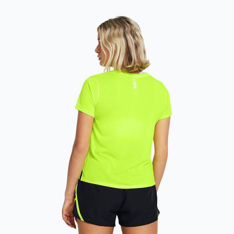 Laufshirt Damen Under Armour Launch high vis yellow/reflective 2