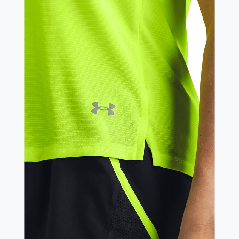 Laufshirt Damen Under Armour Launch high vis yellow/reflective 3