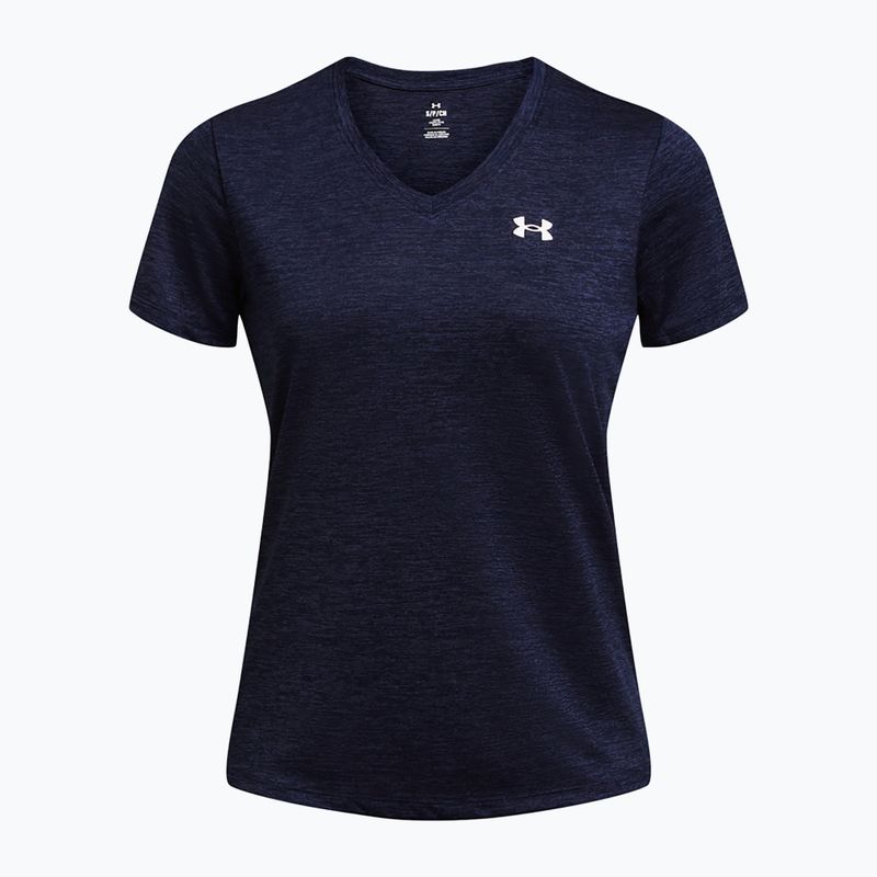 Under Armour Tech V-Twist Mitternacht Marineblau/Weiß Damen-Trainings-T-Shirt