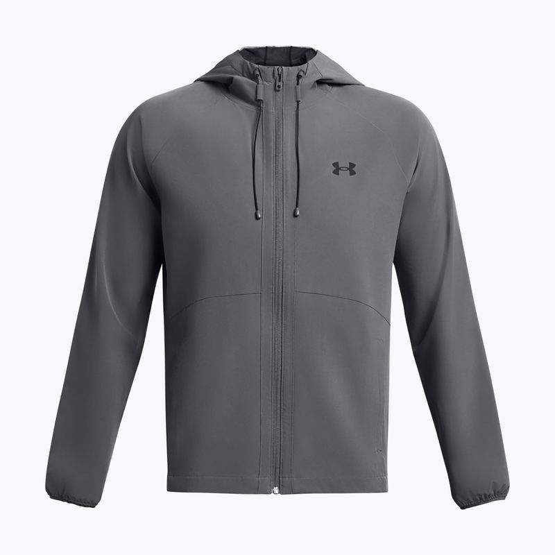 Herren Under Armour Stretch Woven Windbreaker Jacke pitchgrau/schwarz 4