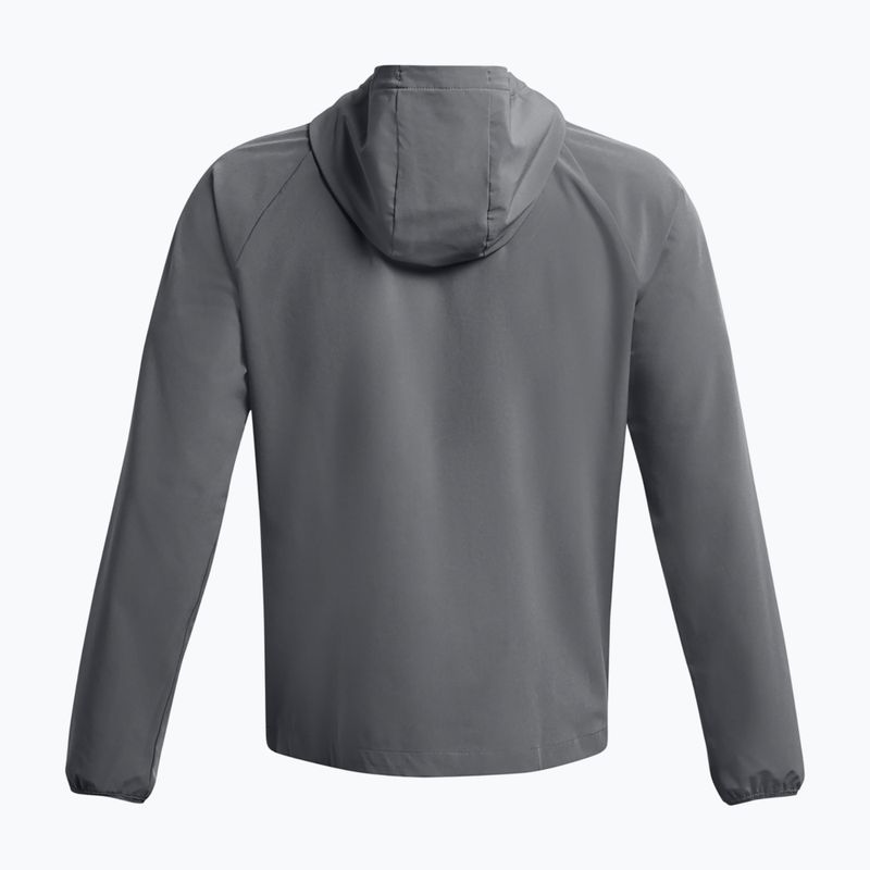 Herren Under Armour Stretch Woven Windbreaker Jacke pitchgrau/schwarz 5