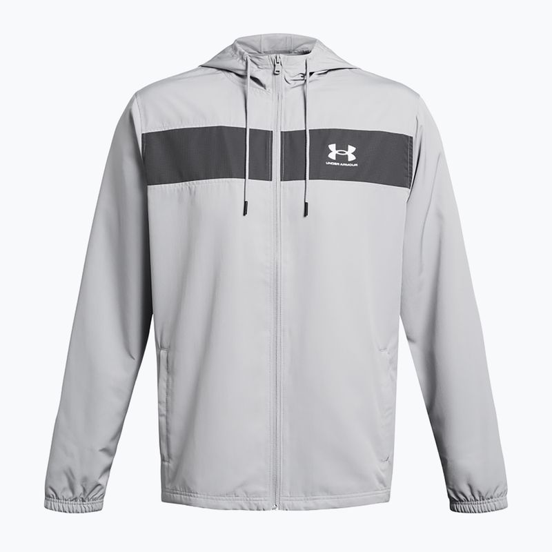 Herren Under Armour Sportstyle Windbreaker Jacke mod grau/castlerock/weiß 3