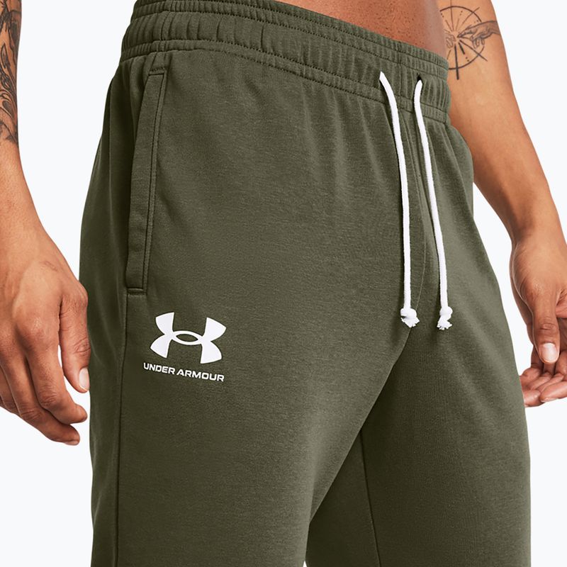 Hose Herren Under Armour Rival Terry Jogger marine od green/onyx white 4
