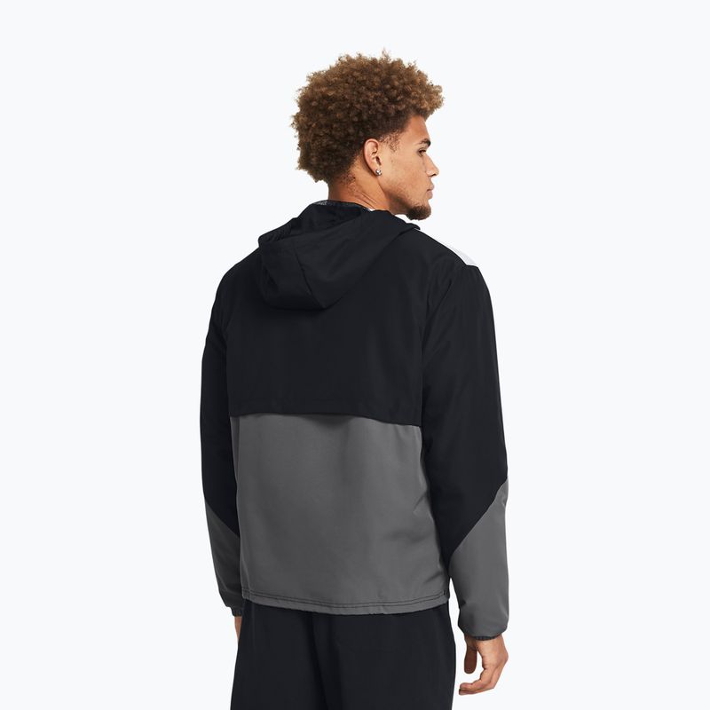 Trainings Jacke Herren Under Armour Legacy Windbreaker black/castlerock/castlerock 2