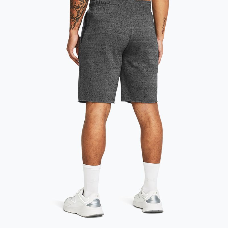 Under Armour Rival Terry Herren Trainingsshorts castlerock helles Heidekraut/onyx weiß 3
