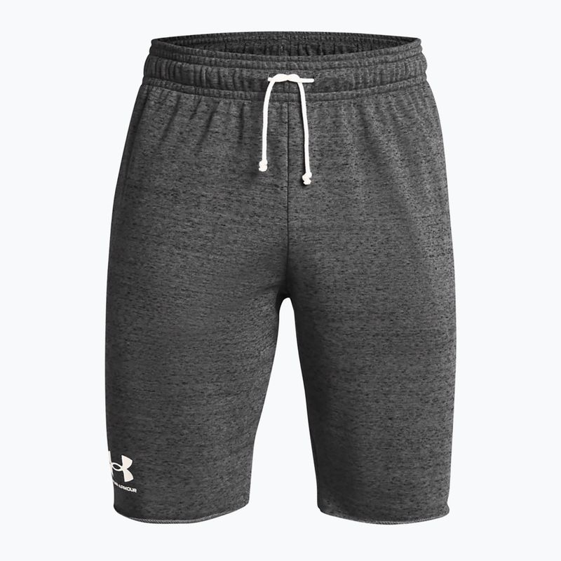 Under Armour Rival Terry Herren Trainingsshorts castlerock helles Heidekraut/onyx weiß 5