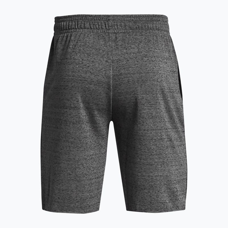 Under Armour Rival Terry Herren Trainingsshorts castlerock helles Heidekraut/onyx weiß 6
