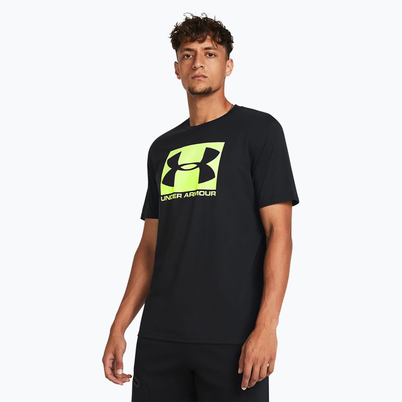 Herren Under Armour Boxed Sportstyle T-Shirt schwarz/hoch visuell gelb