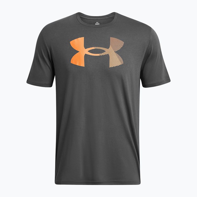 Under Armour Big Logo Fill Herren Trainings-T-Shirt Castlerock/Atomic/Wild Orange 3