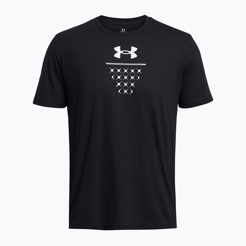 Under Armour Basketball Net Icon schwarz/weißes Herren-T-Shirt