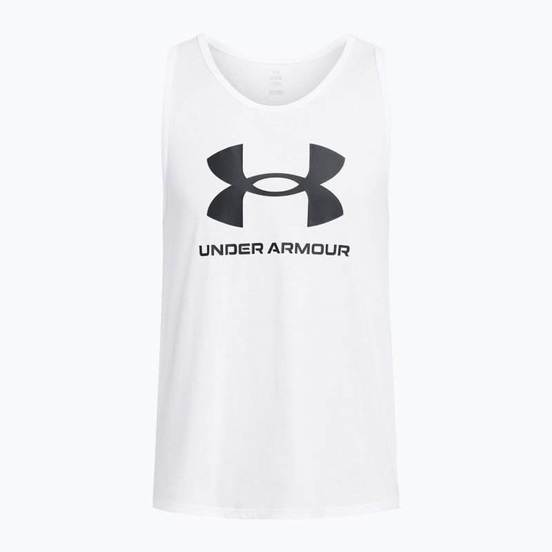 Tank Top Herren Under Armour Sportstyle Logo white/black 3