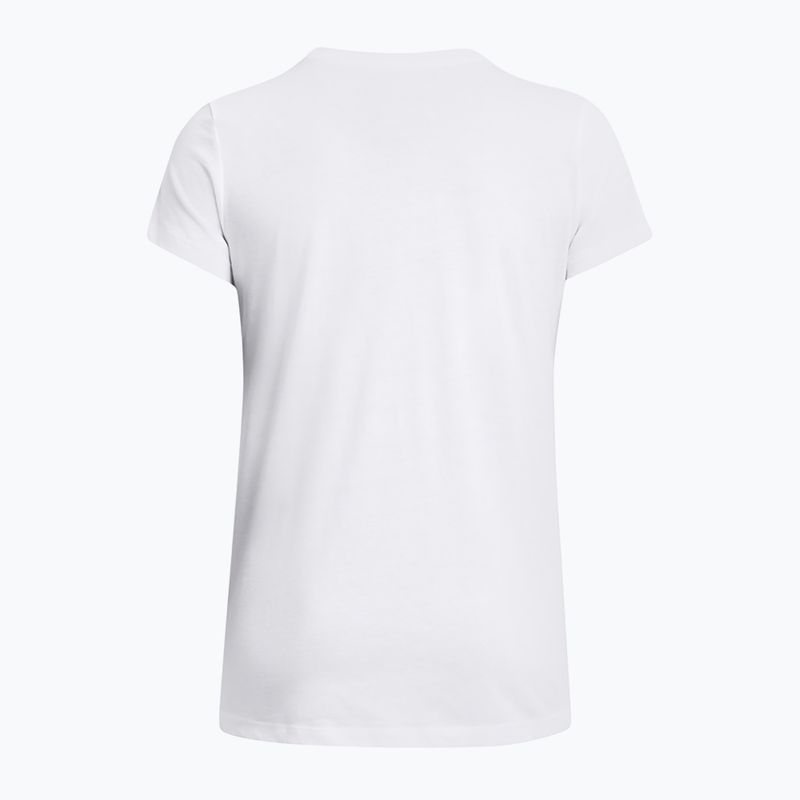 Under Armour Rival Logo Damen-T-Shirt weiß/schwarz 4