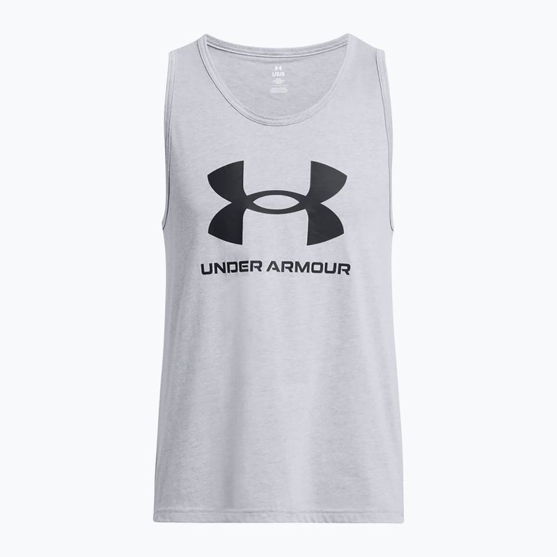 Tank Top Herren Under Armour Sportstyle Logo steel light heather/black 3