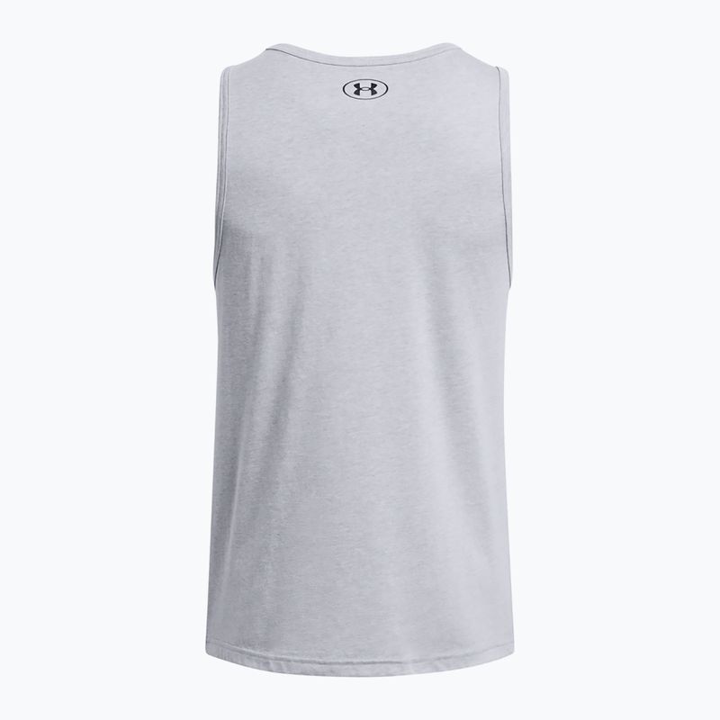 Tank Top Herren Under Armour Sportstyle Logo steel light heather/black 4