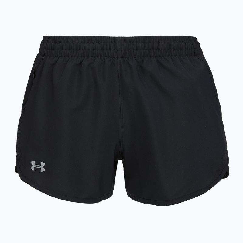 Under Armour Fly By 3" Damen Laufshorts schwarz/schwarz/reflektierend