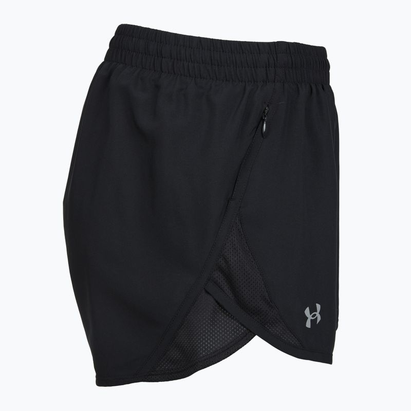 Under Armour Fly By 3" Damen Laufshorts schwarz/schwarz/reflektierend 3