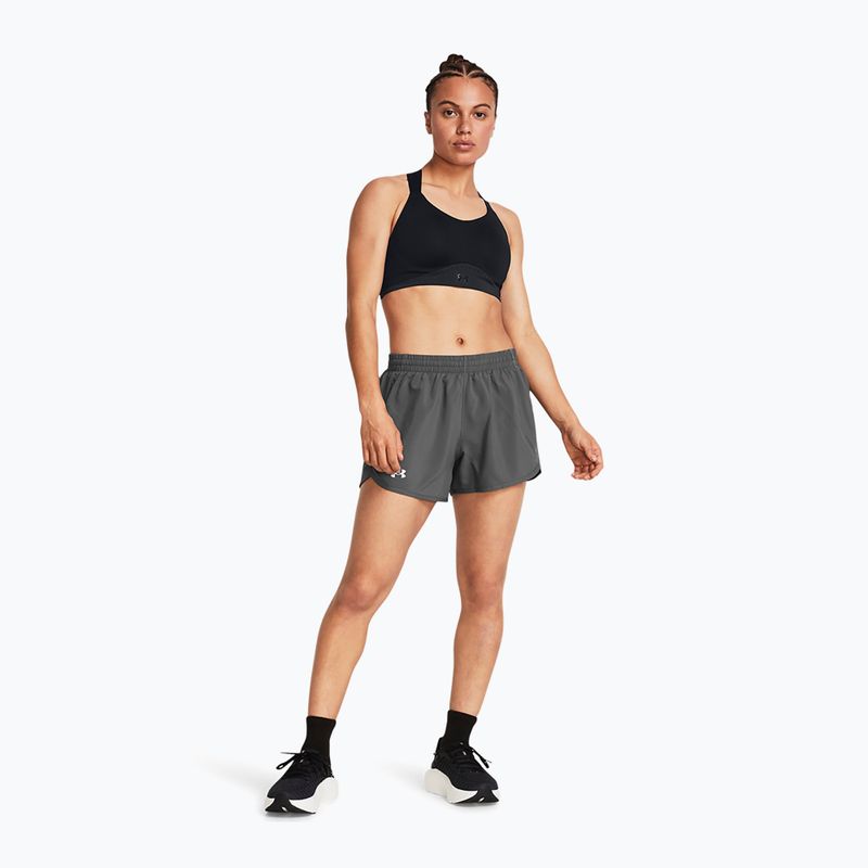 Damen Laufshorts Under Armour Fly By 3" castlerock/castlerock/reflektierend 2