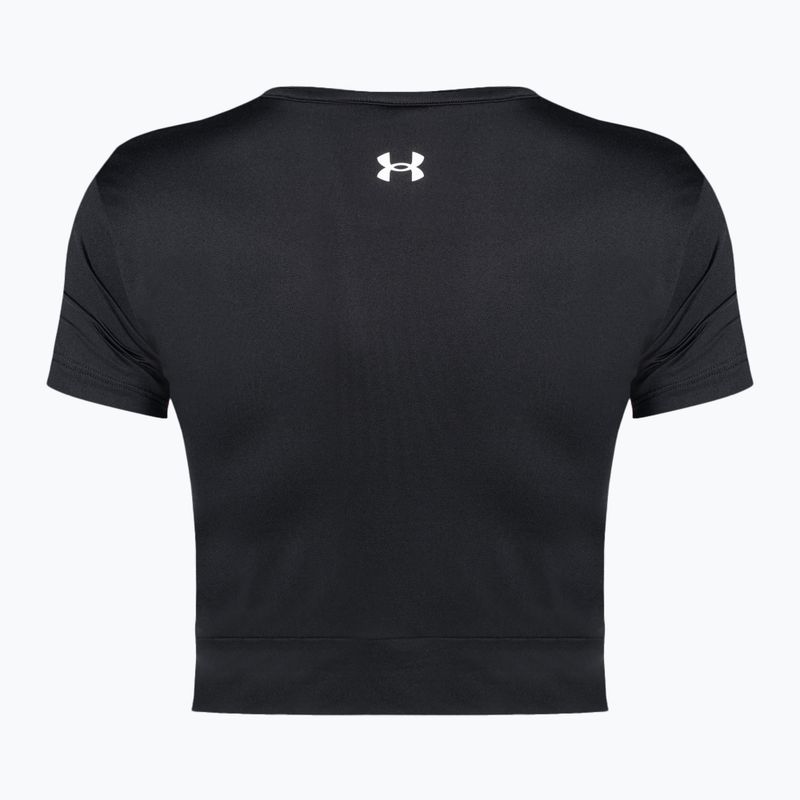 Under Armour Motion Crossover Crop schwarz/weiß Damen Trainingstop