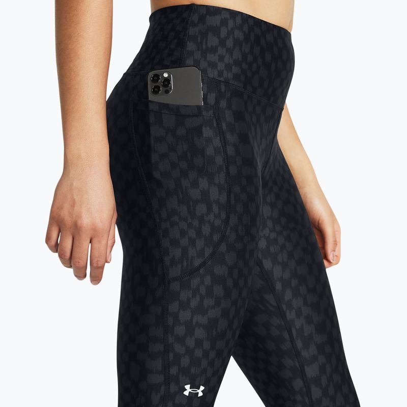 Damen Leggings Under Armour Armour Aop Ankle Compression schwarz/anthrazit/weiß 4