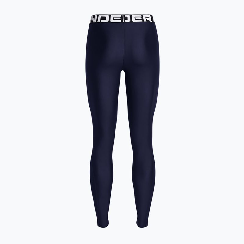 Under Armour HeatGear Damen Leggings midnight navy/weiß 2