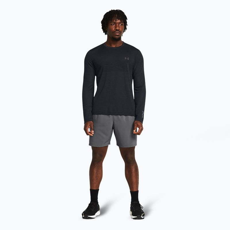 Herren Under Armour Launch 7" castlerock/castlerock/reflektierende Laufshorts 2