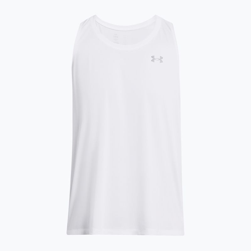 Under Armour Launch Singlet weiß/reflektierend Herren Lauftank Top