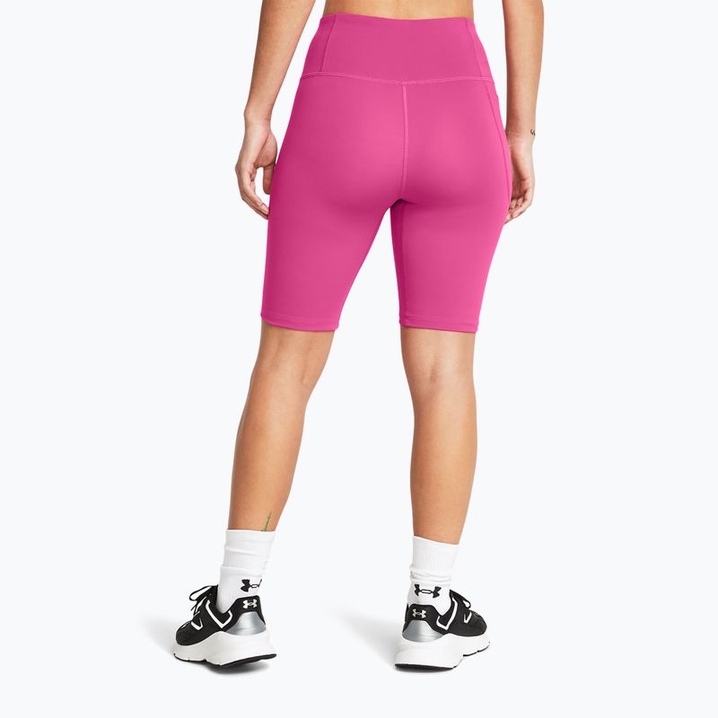 Damen Trainingsshorts Under Armour Motion Bike Short astro pink/schwarz