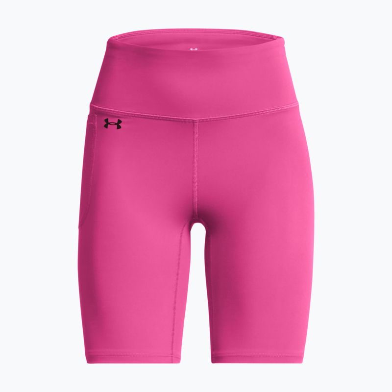 Damen Trainingsshorts Under Armour Motion Bike Short astro pink/schwarz